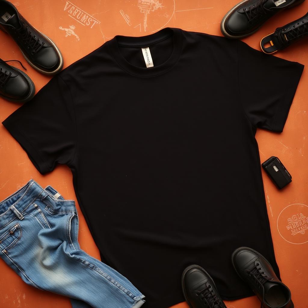 Camiseta preta oversized