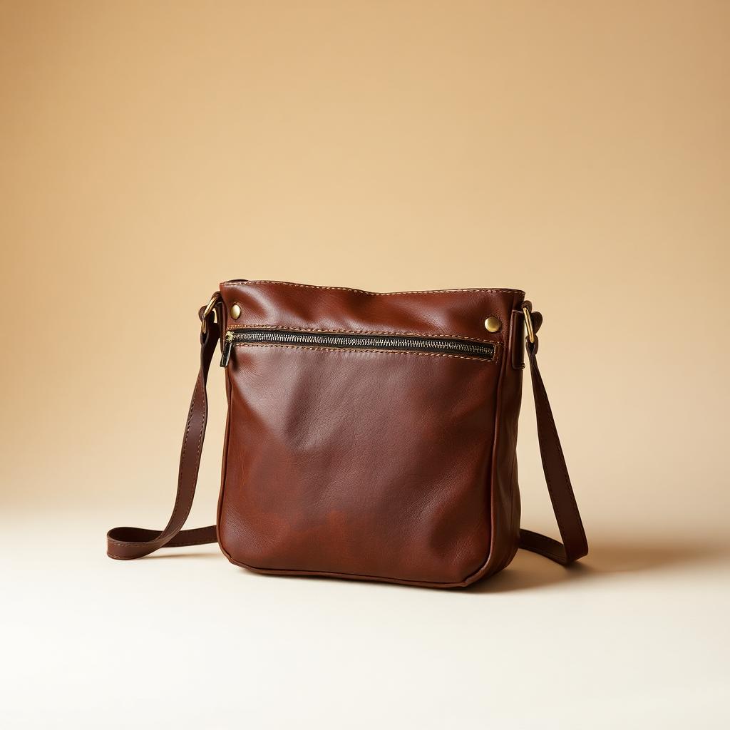 Bolsa transversal couro